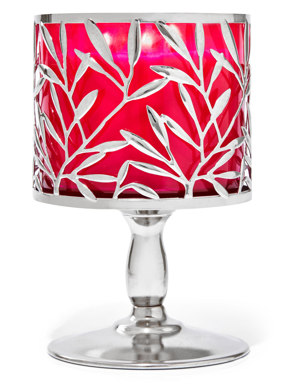 Vine Leaf Pedestal 3-Wick Candle Holder