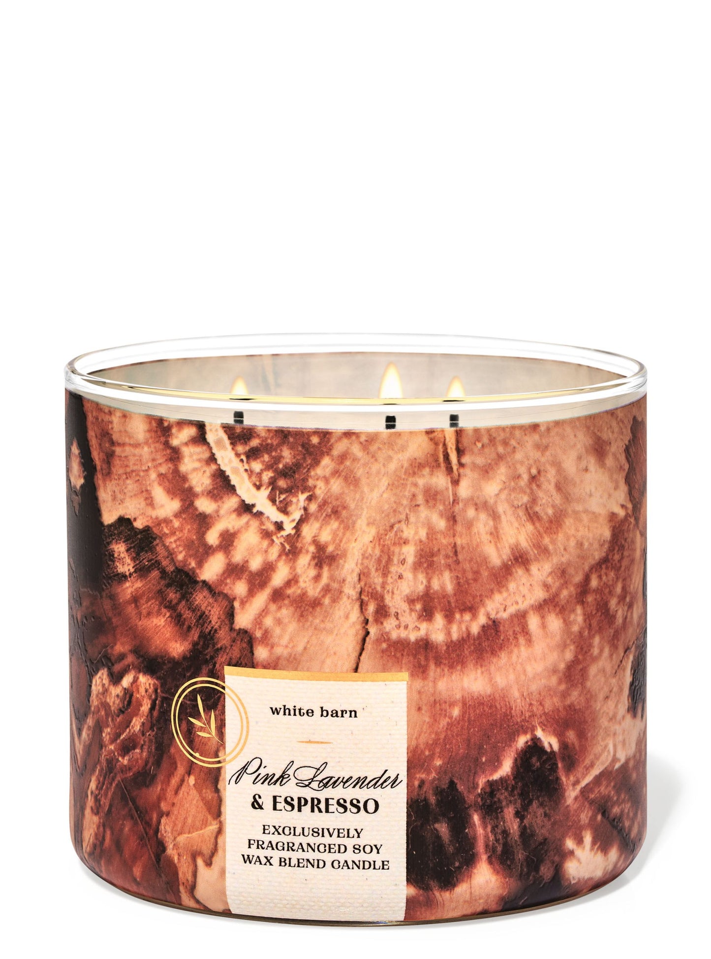 Pink Lavender & Espresso 3-Wick Candle