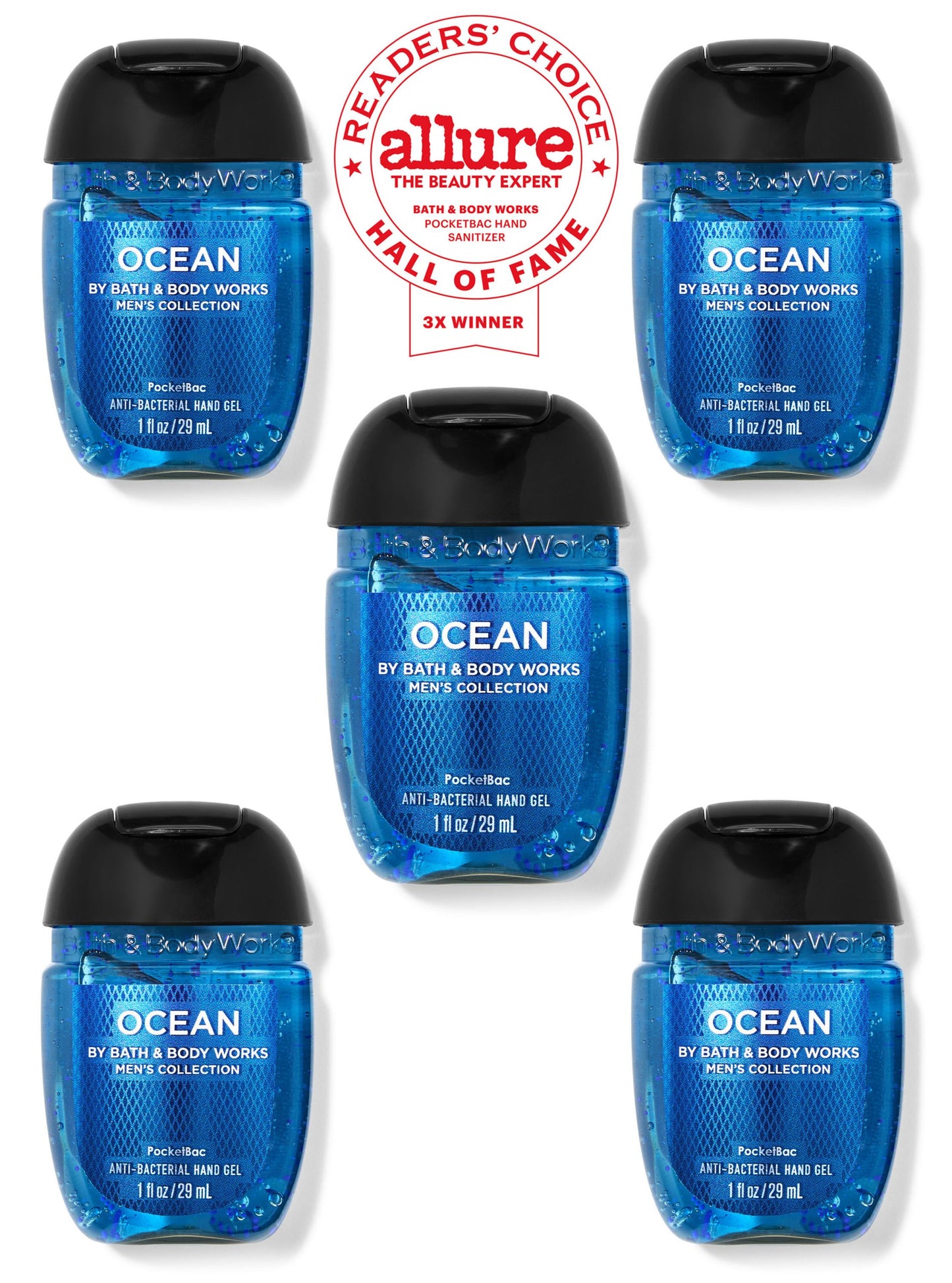 Ocean PocketBac Hand Sanitizers, 5-Pack
