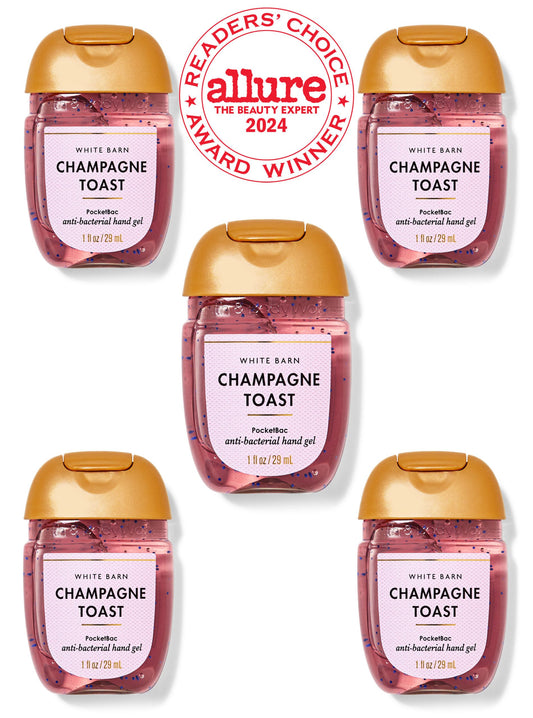 Champagne Toast PocketBac Hand Sanitizer 5-Pack - White Barn