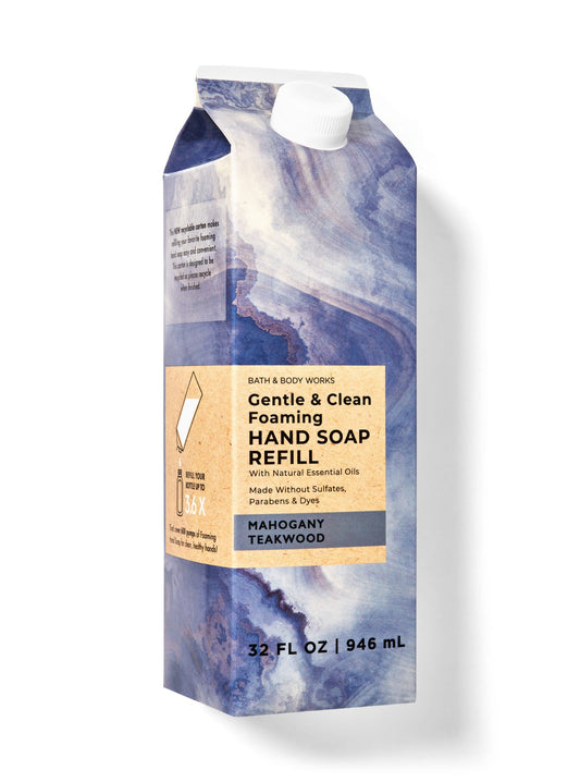 Mahogany Teakwood Gentle &amp; Clean Foaming Hand Soap Refill