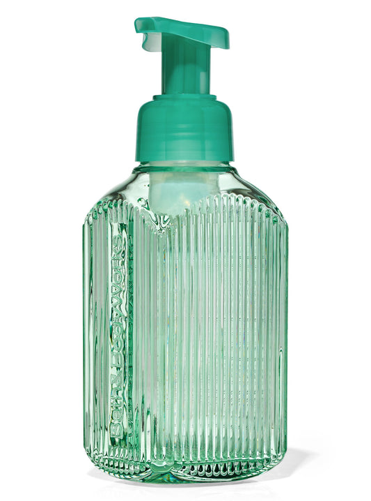 Sage Vertical Lines Gentle &amp; Clean Foaming Hand Soap Dispenser