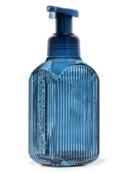 Navy Vertical Lines Gentle Foaming Soap Dispenser