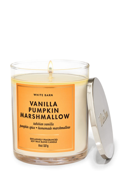 Vanilla Pumpkin Marshmallow Single Wick Candle