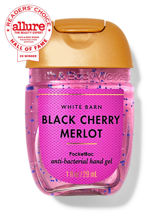 Black Cherry Merlot PocketBac Hand Sanitizer - White Barn