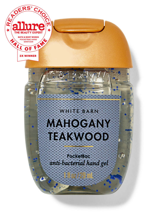 Mahogany Teakwood PocketBac Hand Sanitizer - White Barn