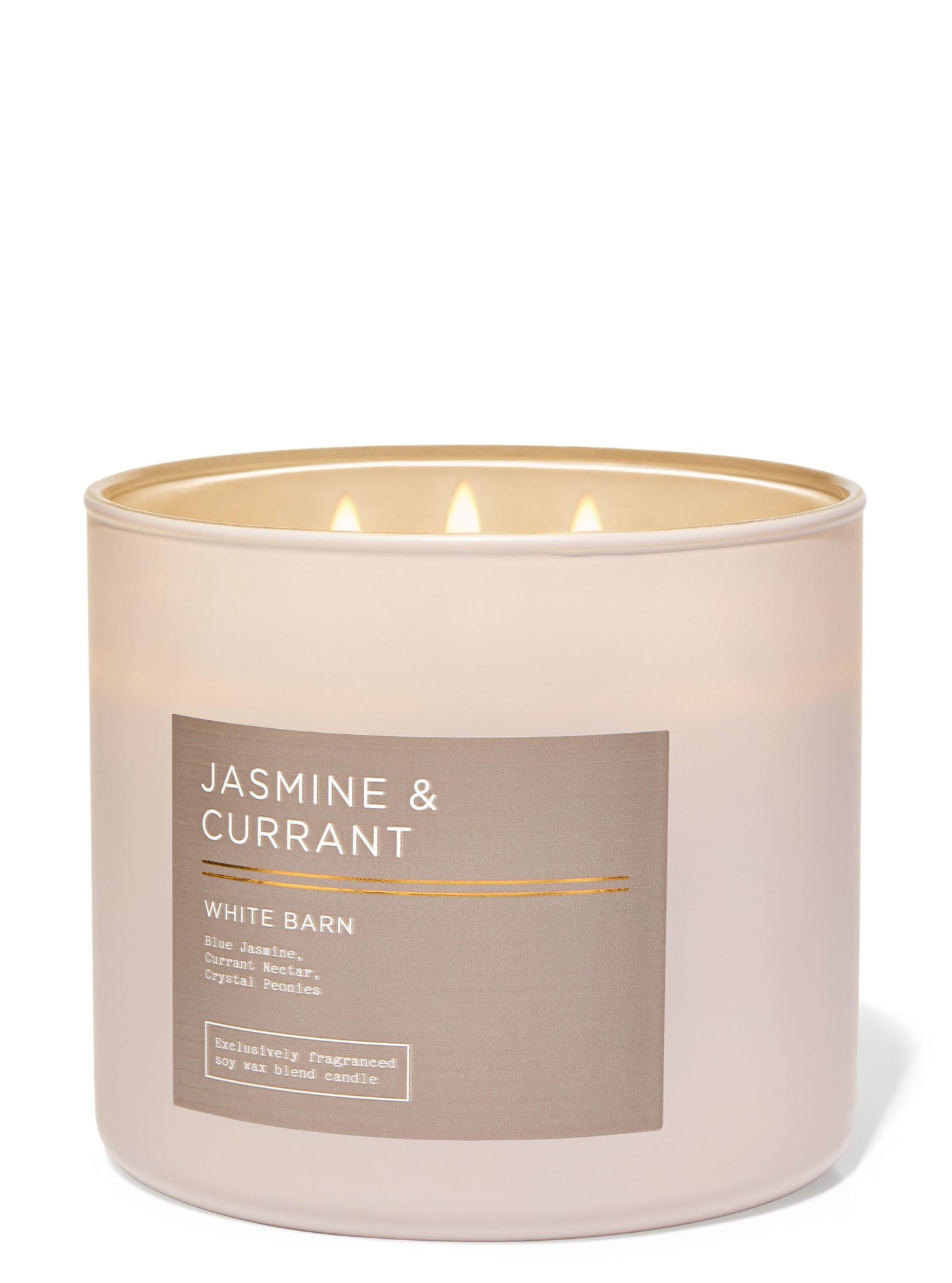 Jasmine &amp; Currant 3-Wick Candle - White Barn