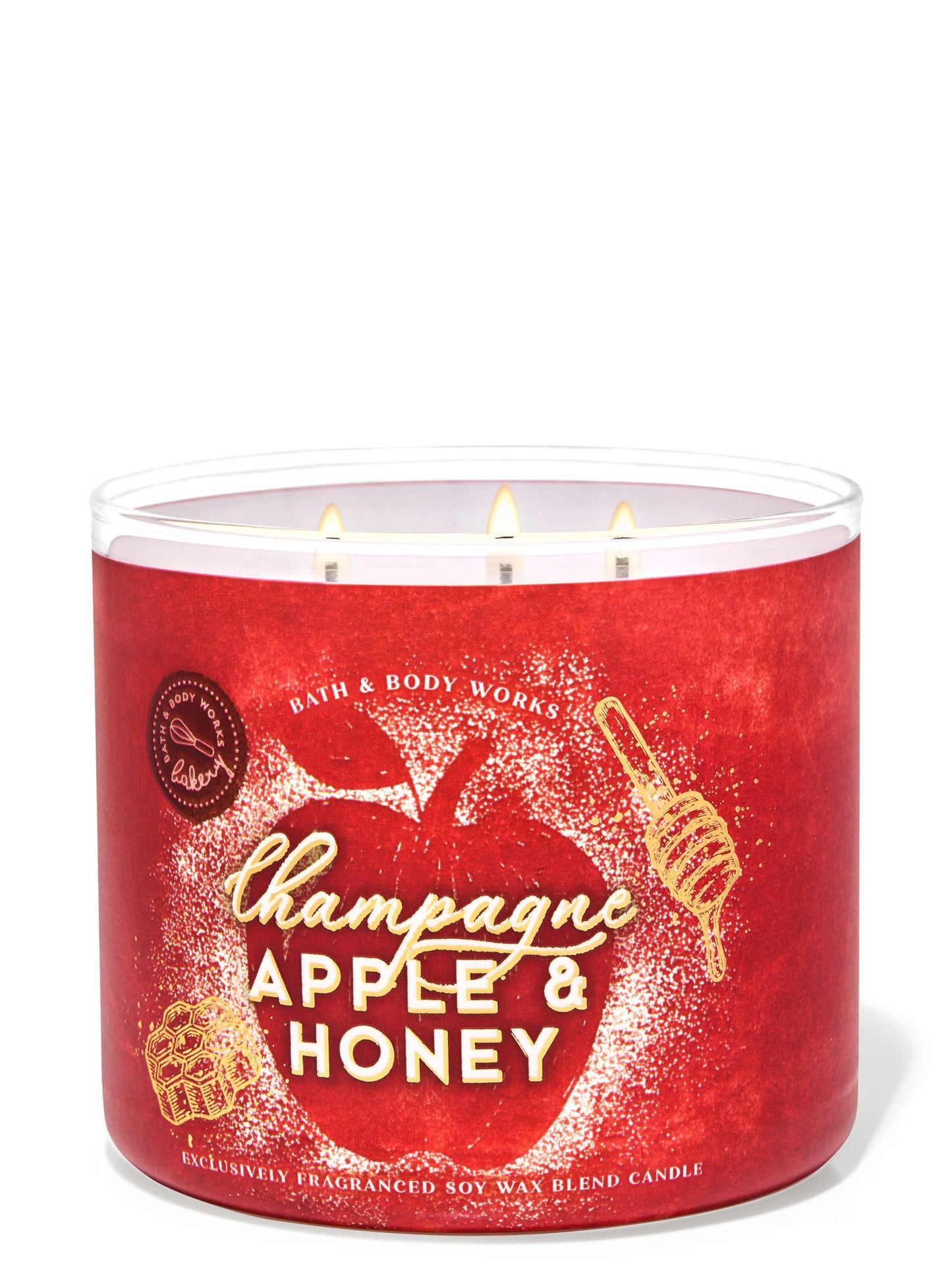 Champagne Apple &amp; Honey 3-Wick Candle
