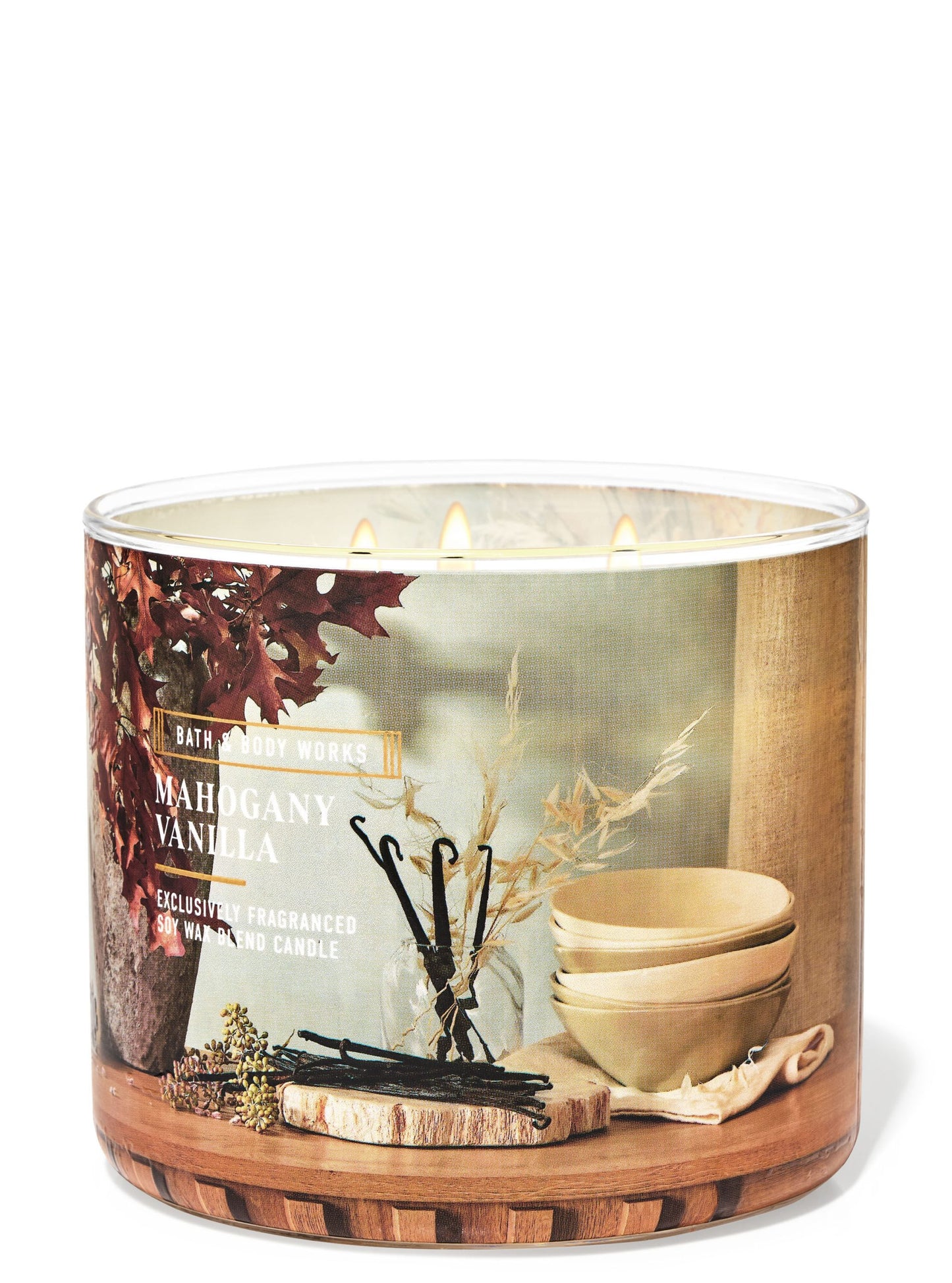 Mahogany Vanilla 3-Wick Candle