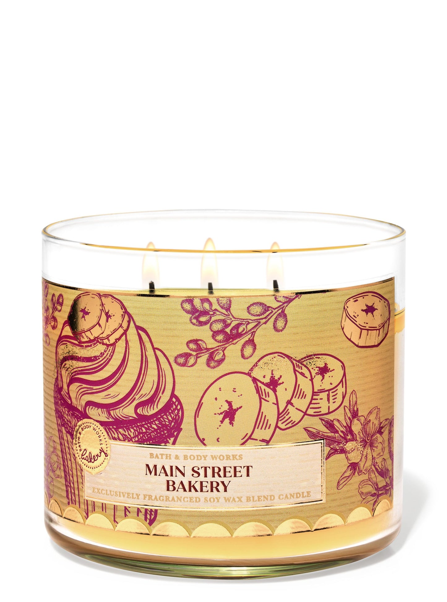 Main Street Bakery 3-Wick Candle