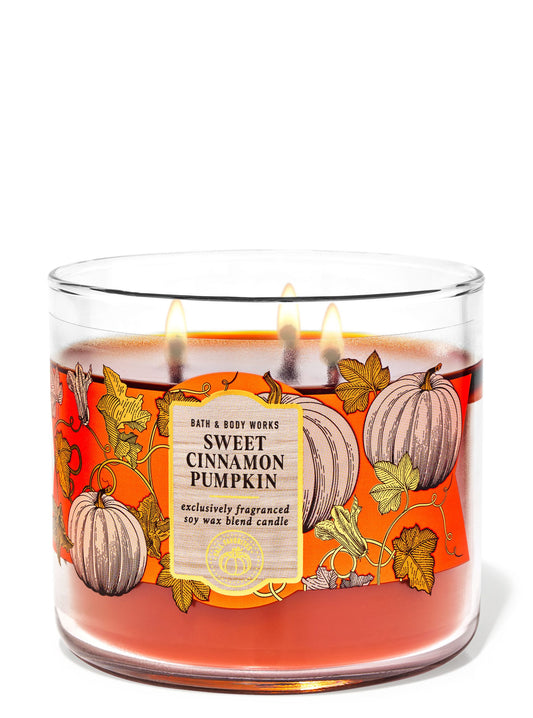 Sweet Cinnamon Pumpkin 3-Wick Candle